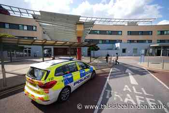Central Middlesex Hospital double stabbing: Pictures from scene