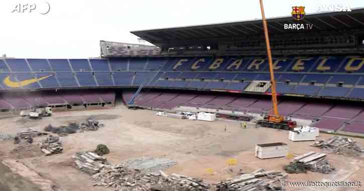 Barcellona, al via i lavori di ristrutturazione dello stadio Camp Nou: ecco quando sarà terminato – Video