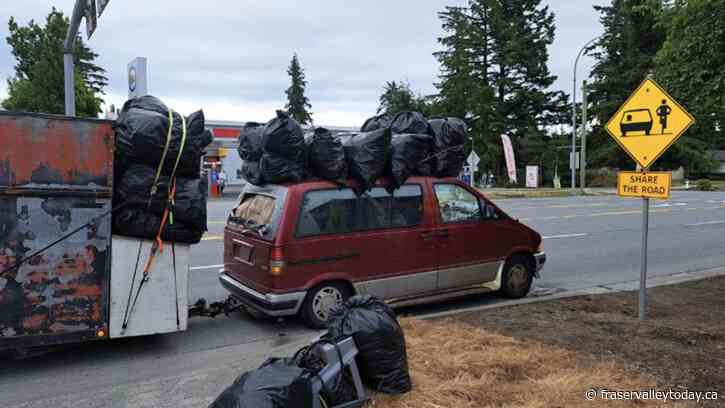 AbbyPD removes unsafe, overweight trailer for improper hitch and breakaway chains