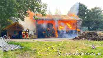 Lagerhalle bei Saaldorf-Surheim brennt komplett nieder – Sachschaden wohl enorm