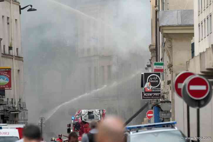 24 hurt after explosion rips through Paris building