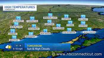Cooler with showers returning on Thursday