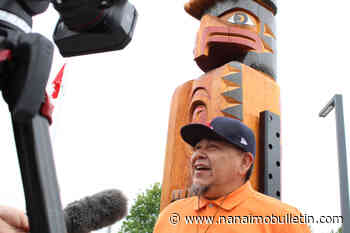 Welcome pole at Nanaimo’s Fire Station No. 1 represents firefighters’ efforts