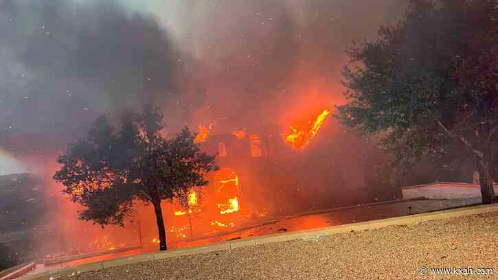 Pedernales FD: 3-story residence collapses after fire started by lightning in Spicewood