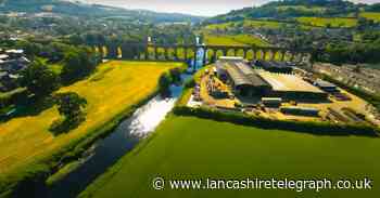 WATCH: Bird's-eye view of historic Whalley Viaduct