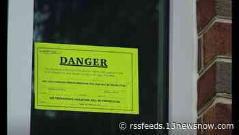 Hampton apartment complex damaged by water, vandalized with obscenities on wall