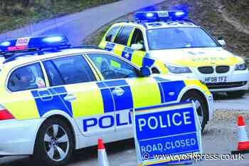 Crash on A63 and A19 roundabout at Brayton near Selby