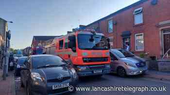Car crash on Randal Street Blackburn last night closes road