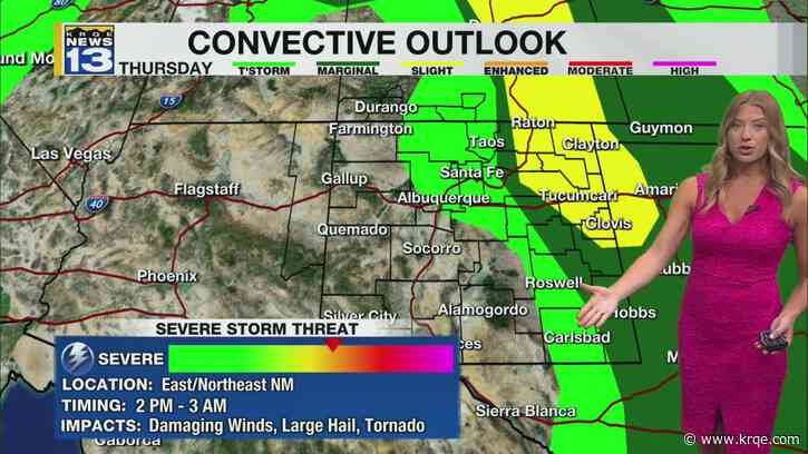 Severe storms and breezier winds return to New Mexico