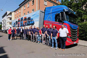 Iveco-Beschäftigte renovieren mit Pinsel und Farbe Ulmer Tafelladen