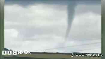 Cornwall funnel cloud filmed and photographed