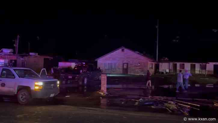 Tornadoes, hail and hurricane-force winds tear through west Texas, killing 4 people in small town
