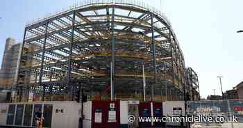 Newcastle's huge HMRC complex at Pilgrim's Quarter is starting to take shape