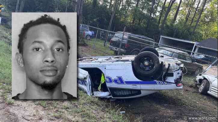 Slidell police looking for driver who caused officer to flip patrol car during chase