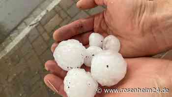 Golfballgroße Hagelkörner in Valley - Bayern kommt aber wohl mit blauem Auge davon