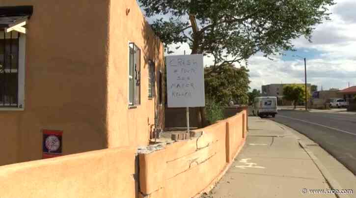 Man calls on city of Albuquerque to slow down drivers after crashes onto his property