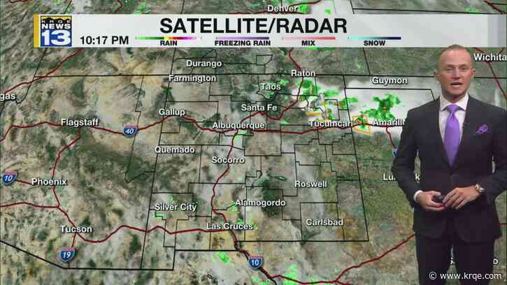 Storms move out of New Mexico tonight