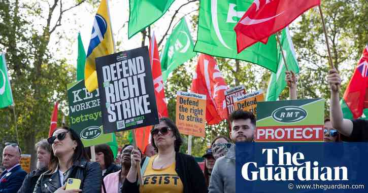RMT announces three days of rail strikes in July as dispute continues