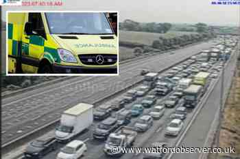 'Serious' M25 crash near A41 causes 90-minute traffic delays