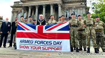Wirral mayor raises flag of support for Armed Forces Day