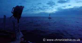 Tynemouth RNLI rescue 47ft sailing vessel at risk of sinking 55 miles off the North East coast