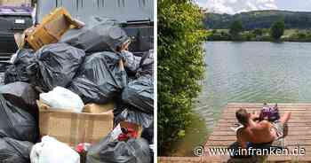 Kreis Kitzingen: Unbekannte entsorgen mehr als 14 Kilo Müll am Altmain bei Volkach