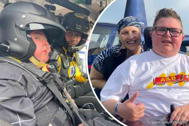 Verlamde Lance (18) rijdt rally met Tom Boonen, maar heeft nog meer te vieren: “Mama kreeg net  laatste chemo”
