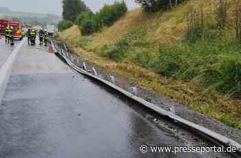 API-TH: Lkw zerstört 40m Leitplanke auf der A 9 an der AS Bad Lobenstein