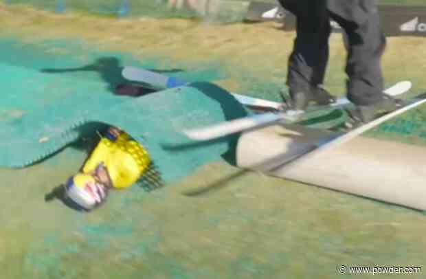 Watch: Clever Skier Uses His Friend As A Jump During Hilarious Stunt