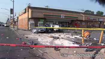 High-speed crash near West Lawn 7-11 leaves cars destroyed and mangled, 1 driver critically injured