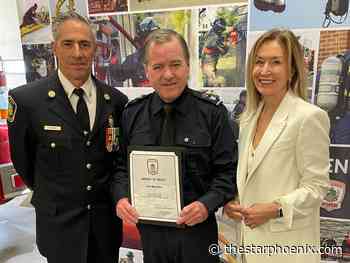 Saskatoon man recognized for getting tenants safely out of burning home last fall