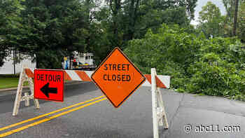 LIVE RADAR: Wet conditions bring down tree in Durham blocking street