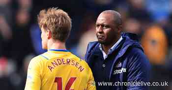 Patrick Vieira has already told Newcastle how Joachim Andersen will fit into Eddie Howe's plans