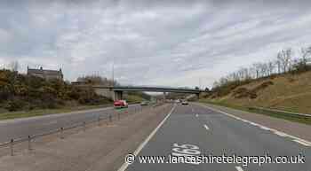 Police stopped motorists on the eastbound carriageway