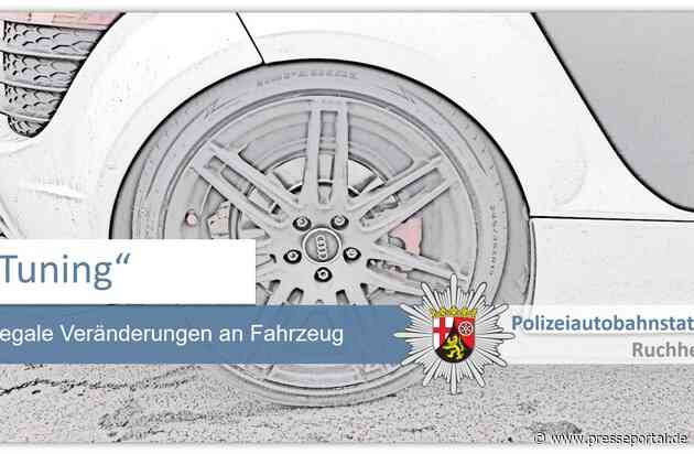 POL-PDNW: Verkehrskontrollen mit der Zielrichtung Tuning auf der B9, A61 im Bereich Kreuz Speyer - Bilanz