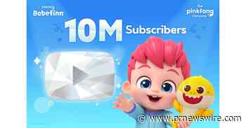 Baby Shark Creator Pinkfong's Bebefinn Surpasses 10 Million YouTube Subscribers, Setting New Company Record