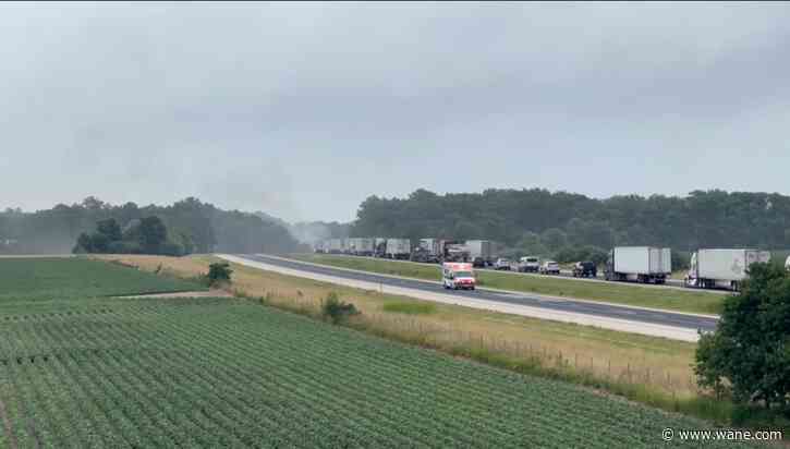 One dead in multiple vehicle crash on I-70 WB near Marshall, IL