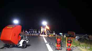 Freiwillige Ersthelfer und Fackelbetrieb auf der A94: Autobahn für sieben Stunden gesperrt