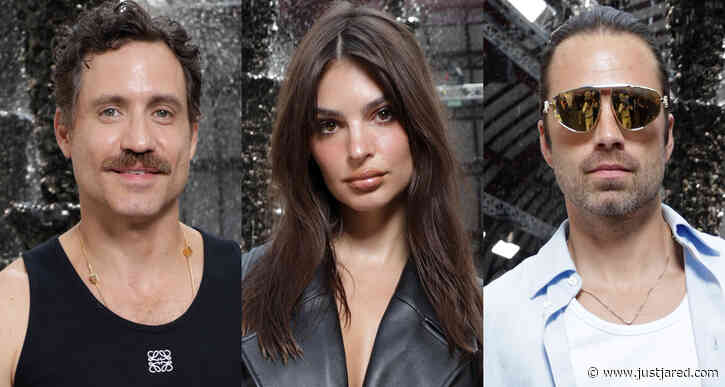 Edgar Ramirez Shows Off His Muscles at Loewe Fashion Show Alongside Emily Ratajkowski, Sebastian Stan, & More!