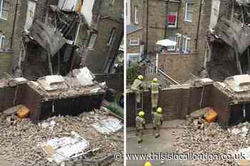 Recap after three-storey house collapses in Hackney