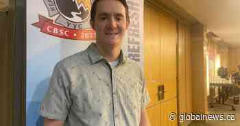 Calgary man who lost legs in fiery crash shares story at burn survivor conference