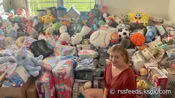 Her baby and husband were killed by a drunk driver. Now, this Missouri mom donates hundreds of items to help children