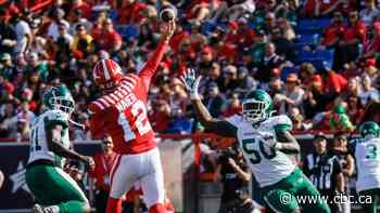 Marshall's end-zone interception seals Roughriders' OT win over Stampeders