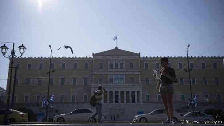Greeks vote in second general election in 5 weeks, with conservative party favored to win majority