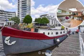 Zoopla is selling a boat on the River Thames for £220K