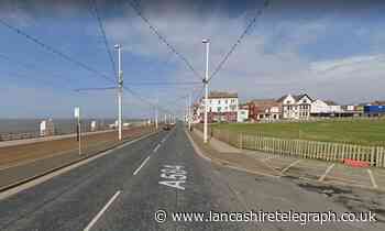 Blackpool promenade closed by police due to crash