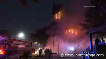 More than 100 firefighters battle massive fire at abandoned Chicago church