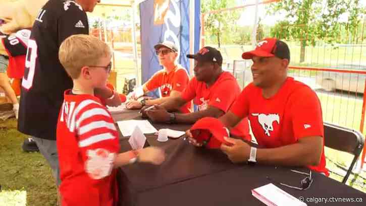 Thousands celebrate the Stampeders at Fanfest in Calgary