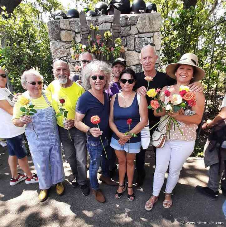 Run Coluche: ils ont rendu hommage à l'humoriste en se recueillant près de sa stèle à Opio