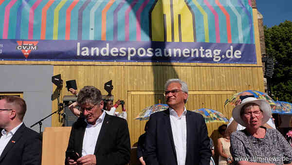 Höhepunkt des 48. Landesposaunentag: Gemeinschaftskonzert von 7500 Bläserinnen und -bläsern auf dem Münsterplatz